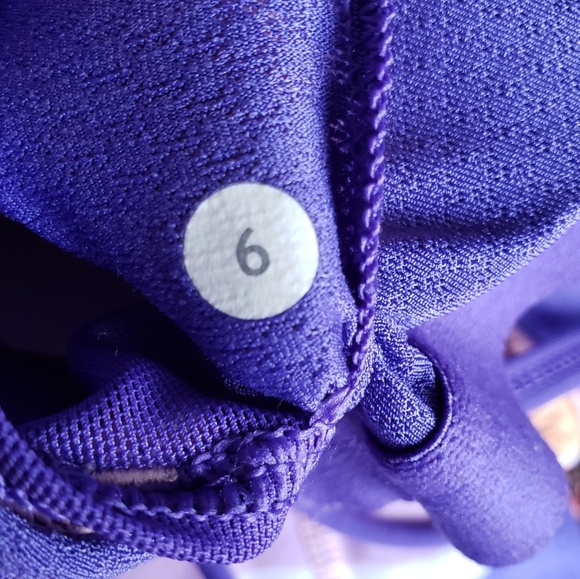 Lululemon Dancing Warrior Strappy Back Tank Top SZ 6 Purple Orange Yoga - Picture 4 of 5